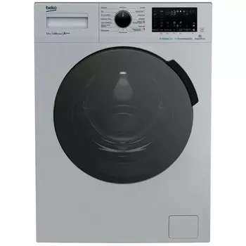 Стиральная машина Beko WSPE7H616S серебристая