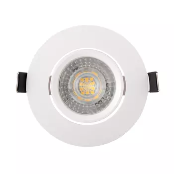 Спот потолочный встраиваемый Denkirs DK3020 GU5.3 10 Вт 3 кв.м белый IP20 (DK3020-WH)