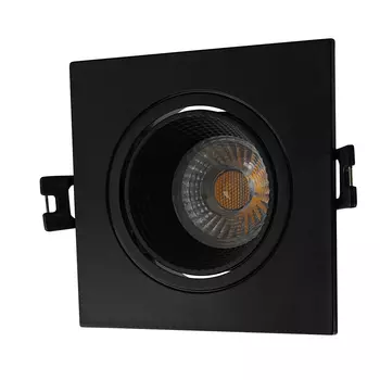 Спот потолочный встраиваемый Denkirs DK3021 GU5.3 10 Вт 3,5 кв.м черный IP20 (DK3071-BK)
