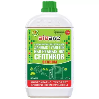 Средство для септиков и выгребных ям Biobac BB-V600 1 л