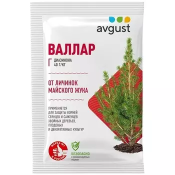 Средство для защиты корней хвойных от личинок майского жука Avgust Валлар 50 г