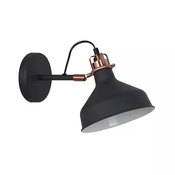 Спот настенный Camelion Amsterdam E27 40 Вт 2 кв.м черный/медь IP20 (WML-425 C62)