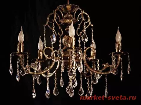 Подвесная люстра Brizzi 8888/5 PB Leaf crystal