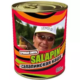 Добавка Зерновой микс Салапинская каша для ловли крупной рыбы (0,43 л, Ваниль)