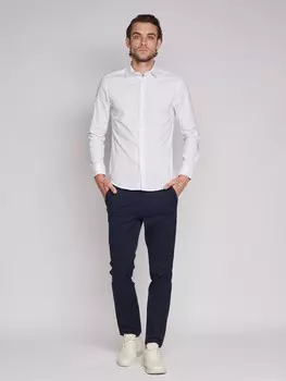 Брюки силуэта Slim с ремнём