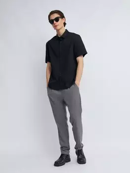 Брюки силуэта Tapered на резинке