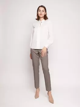 Брюки в клетку силуэта Slim