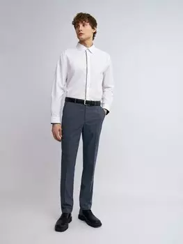 Брюки в клетку силуэта Slim со стрелками