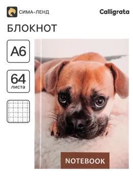 Блокнот а6, 64 листа в клетку