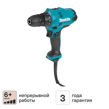 Дрель-шуруповерт сетевая Makita DF0300, 320 Вт