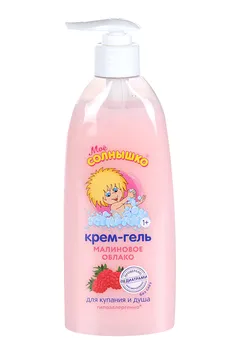 Крем-гель Мое Солнышко Малиновое облако д/купания и душа, 400 мл