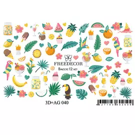 FREEDECOR 3D Слайдер дизайн с аэрографией "Райский остров"