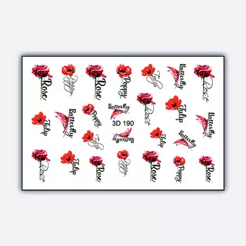 FREEDECOR Объемный 3D слайдер дизайн "Rose"