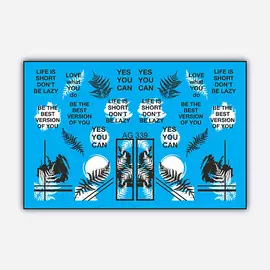 FREEDECOR Слайдер дизайн Имитация Аэрографии "Yes, you can"