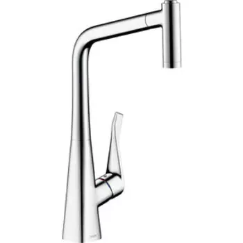 Смеситель для кухни Hansgrohe Metris выдвижной излив, хром (14820000)