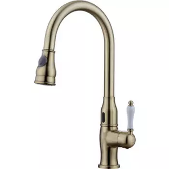Смеситель для кухни Kaiser Vincent-Sensor Bronze сенсорный с выдвижной лейкой, бронза (31366-1)