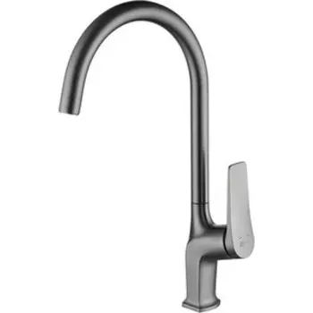 Смеситель для кухни Lemark Bronx высокий, графит (LM3705GM)