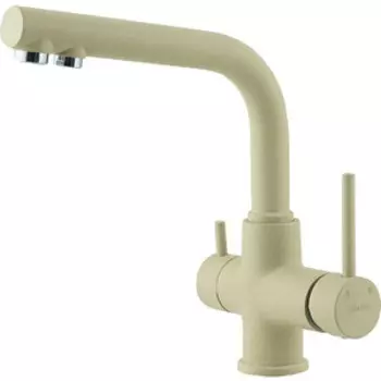 Смеситель для кухни Lemark Comfort с подключением к фильтру, бежевый (LM3061PBG)