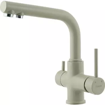 Смеситель для кухни Lemark Comfort с подключением к фильтру, грей (LM3061PGR)