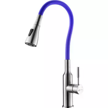 Смеситель для кухни Lemark Expert с гибким изливом, фиолетовый (LM5082S-Violet)