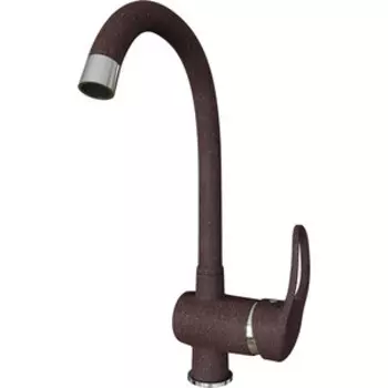Смеситель для кухни Mixline ML-GS04 высокий, шоколад 345 (4660105234111)
