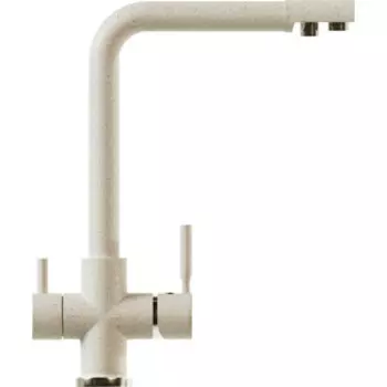 Смеситель для кухни Mixline ML-GS10 с подключением к фильтру, бежевый 328