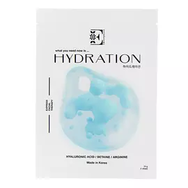 ENTREDERMA Увлажняющая тканевая маска HYDRATION с гиалуроновой кислотой, бетаином и аргинином 1.0