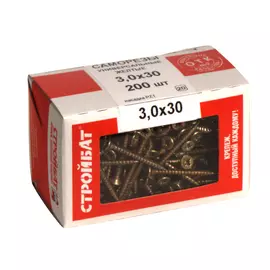 САМОРЕЗЫ УНИВЕРСАЛЬНЫЕ ЖЕЛТЫЕ 3,0Х30 (200 ШТ)