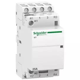 SE Acti 9 iCT25A Контактор модульный 2НО 2НЗ 220/240В АС 50Гц