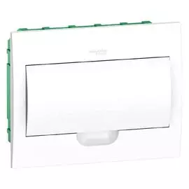 SE EASY 9 Корпус встраив. с белой дв. 1ряд/12мод,IP40,IK07,63А,2 клеммы