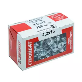 саморезы для тонк.пластин оц. 4,2х13 (200 шт)