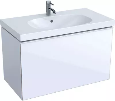 Тумба белый глянец 89 см Geberit Acanto 500.612.01.2