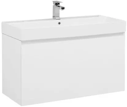 Тумба белый глянец 97,2 см Aquanet Йорк 00202091