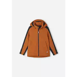 Толстовка-ветровка 2 в 1 из материала Softshell Sipoo Коричневая Reima