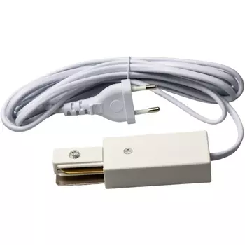 Ввод питания для однофазного шинопровода UBX-Q122 G02 POLYBAG Volpe WHITE 1