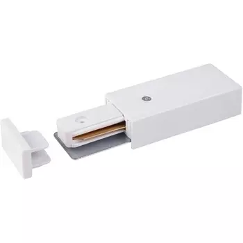 Ввод питания и заглушка торцевая для однофазного шинопровода белый Elektrostandard Track Rail WH Surface TRP-1-1-WH
