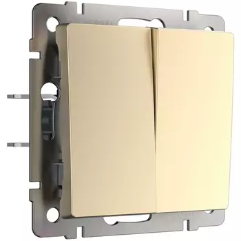 Выключатель двухклавишный (шампань) Werkel W1120011 (a050857)