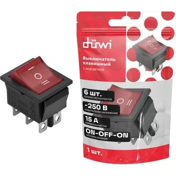 Выключатель клавишный duwi 26842 0 Duwi