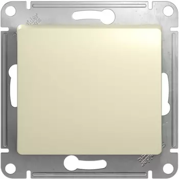 Выключатель одноклавишный (бежевый) Systeme Electric GSL000261