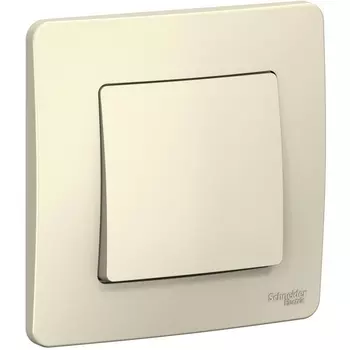 Выключатель одноклавишный (молочный) Systeme Electric Blanca BLNVS010102