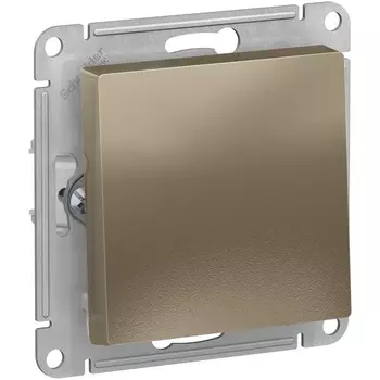 Выключатель одноклавишный (шампань) Systeme Electric AtlasDesign ATN000511
