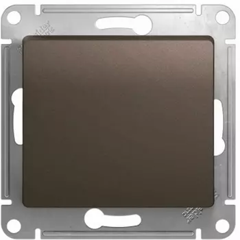 Выключатель одноклавишный (шоколад) Systeme Electric Glossa GSL000811