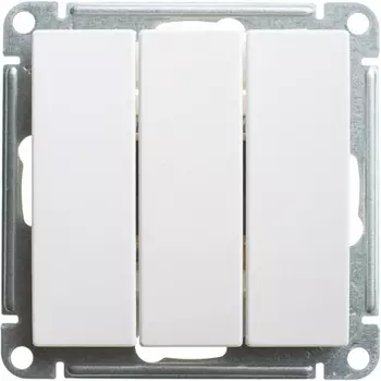 Выключатель трехклавишный (белый) Systeme Electric W59 VS0510-351-1-86