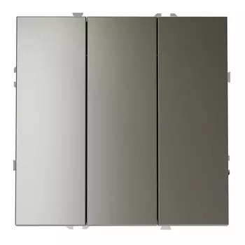 Выключатель трехклавишный (шелк) Voltum S70 VLS030104