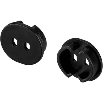 Заглушка ARH-ROUND-D20-DUAL BLACK с отверстием (Arlight, Пластик) 039302