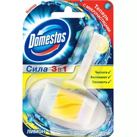 Туалетный блок Domestos Сила 3в1 Лимон 40 г