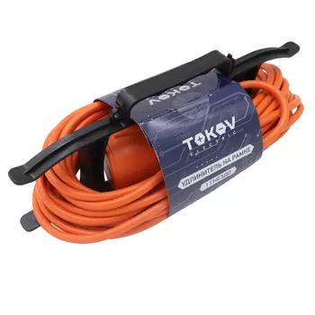 Удлинитель-шнур Tokov Electric на рамке 10 м без заземления сечение 2х0,75 мм с защитной крышкой