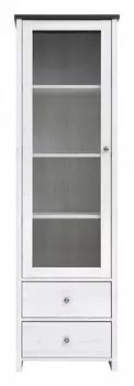 Стеллаж комбинированный Порто REG1W2S BlackRedWhite 70003203, REG1W2S