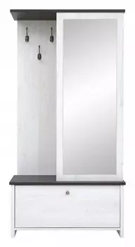 Стенка для прихожей Порто PPK/95 BlackRedWhite 70003219, PPK/95