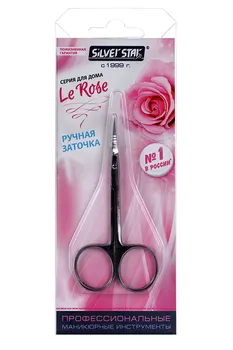 Ножницы маникюрные Silver Star д/кутикулы ручная заточка НСС 7 Le Rose